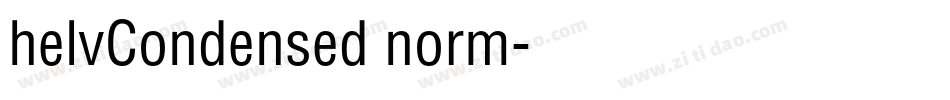 helvCondensed norm字体转换